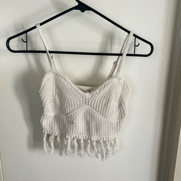 Wild Fable crochet Knit Fringe Top XXs - Picture 1 of 5